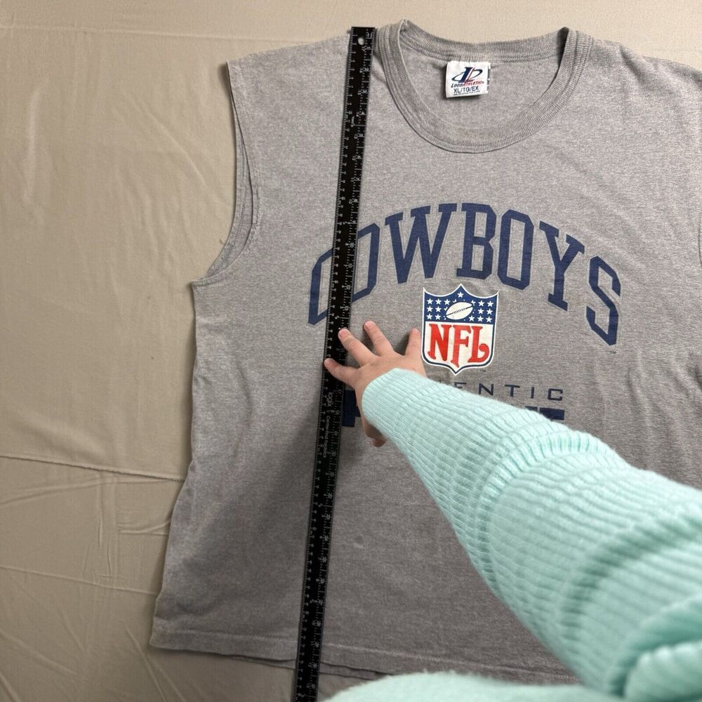 Vintage 90s NFL Dallas Cowboys Logo Athletic Pro Line Tank T-Shirt Sz. XL 1995 - Picture 6 of 8
